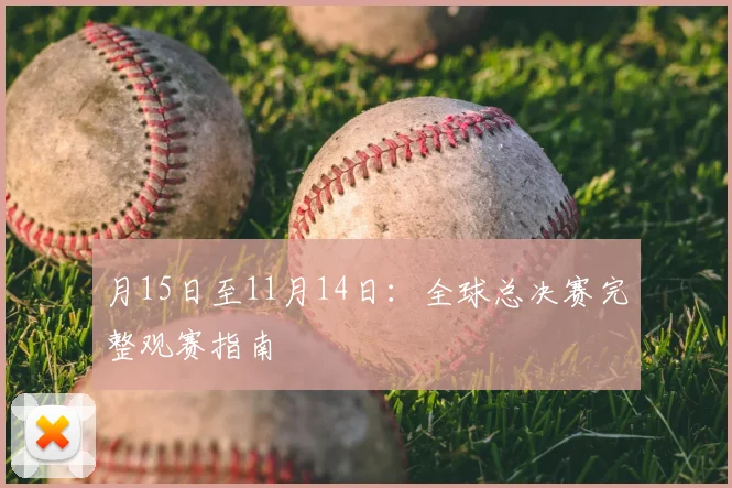 月15日至11月14日：全球总决赛完整观赛指南